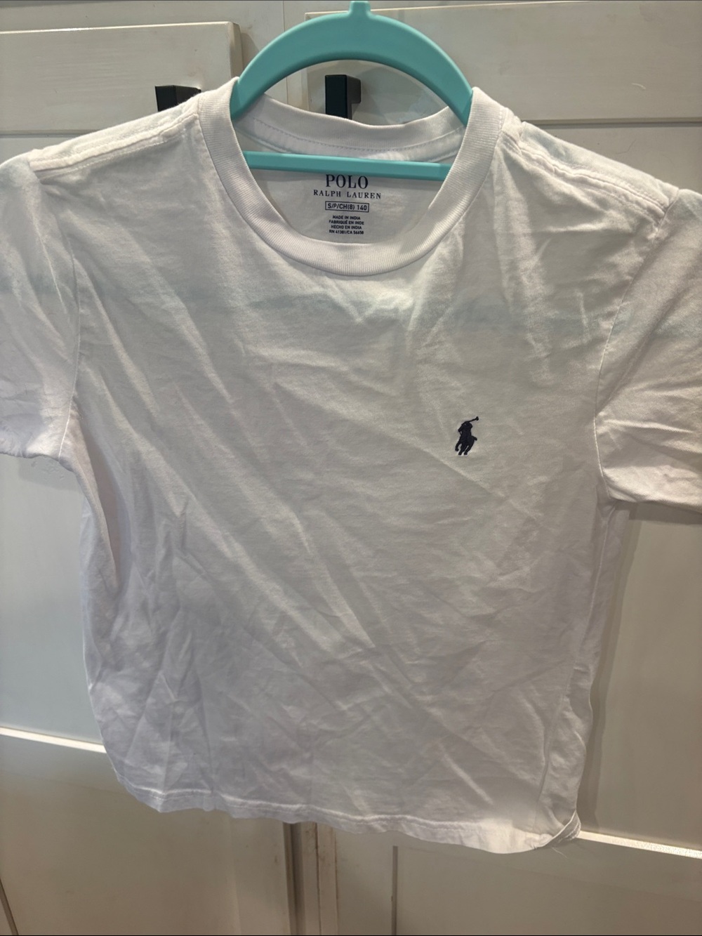 Polo by Ralph Lauren White Short Sleeve Tee with Navy Pony